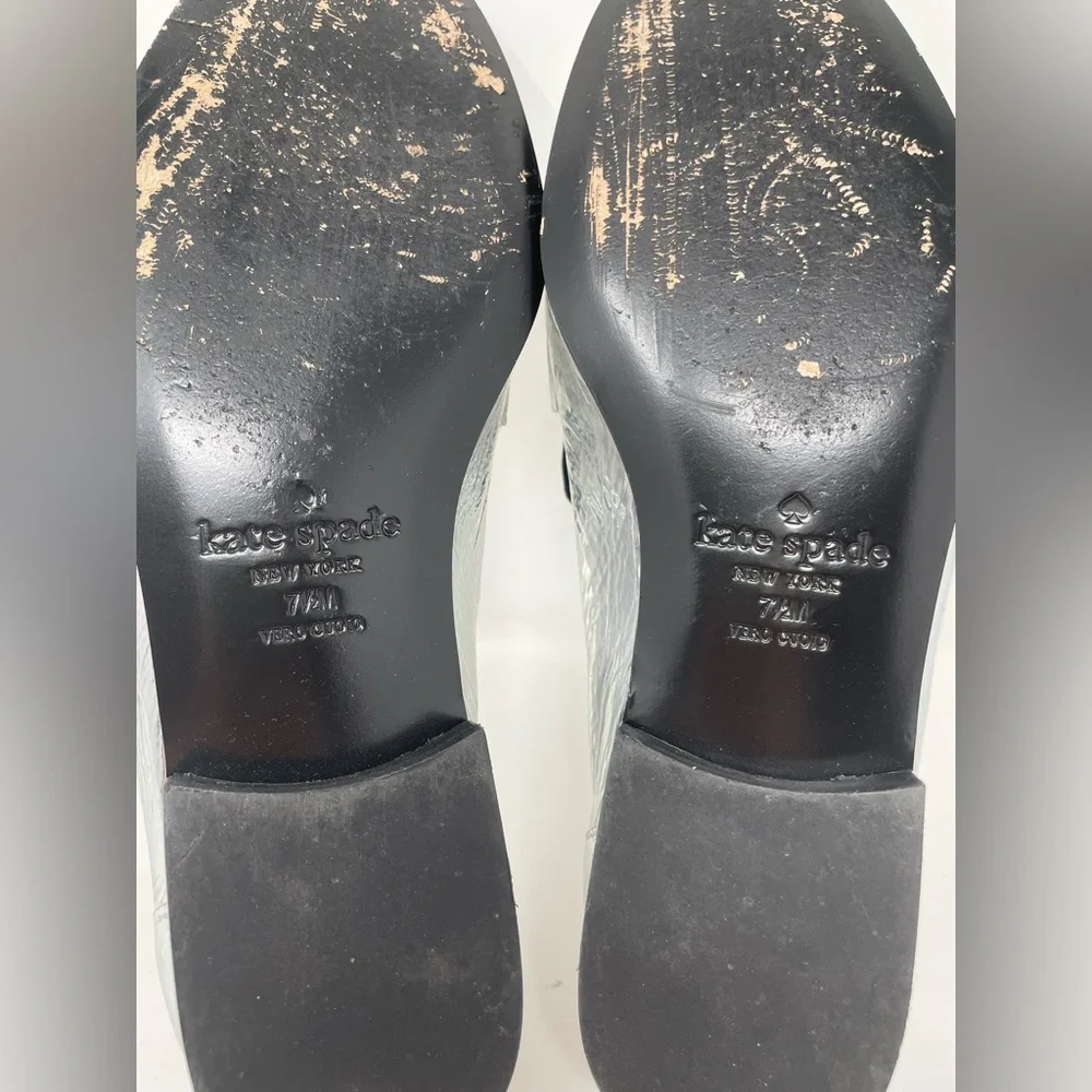 Kate Spade New York METALLIC SILVER Women's Genevieve Loafers, US 7.5 - Picture 12 of 14
